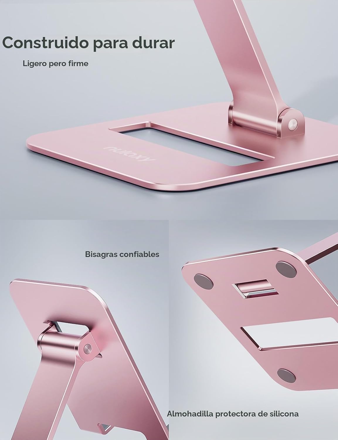 Nulaxy Paquete de 2 soportes plegables de aluminio para teléfono ce...
