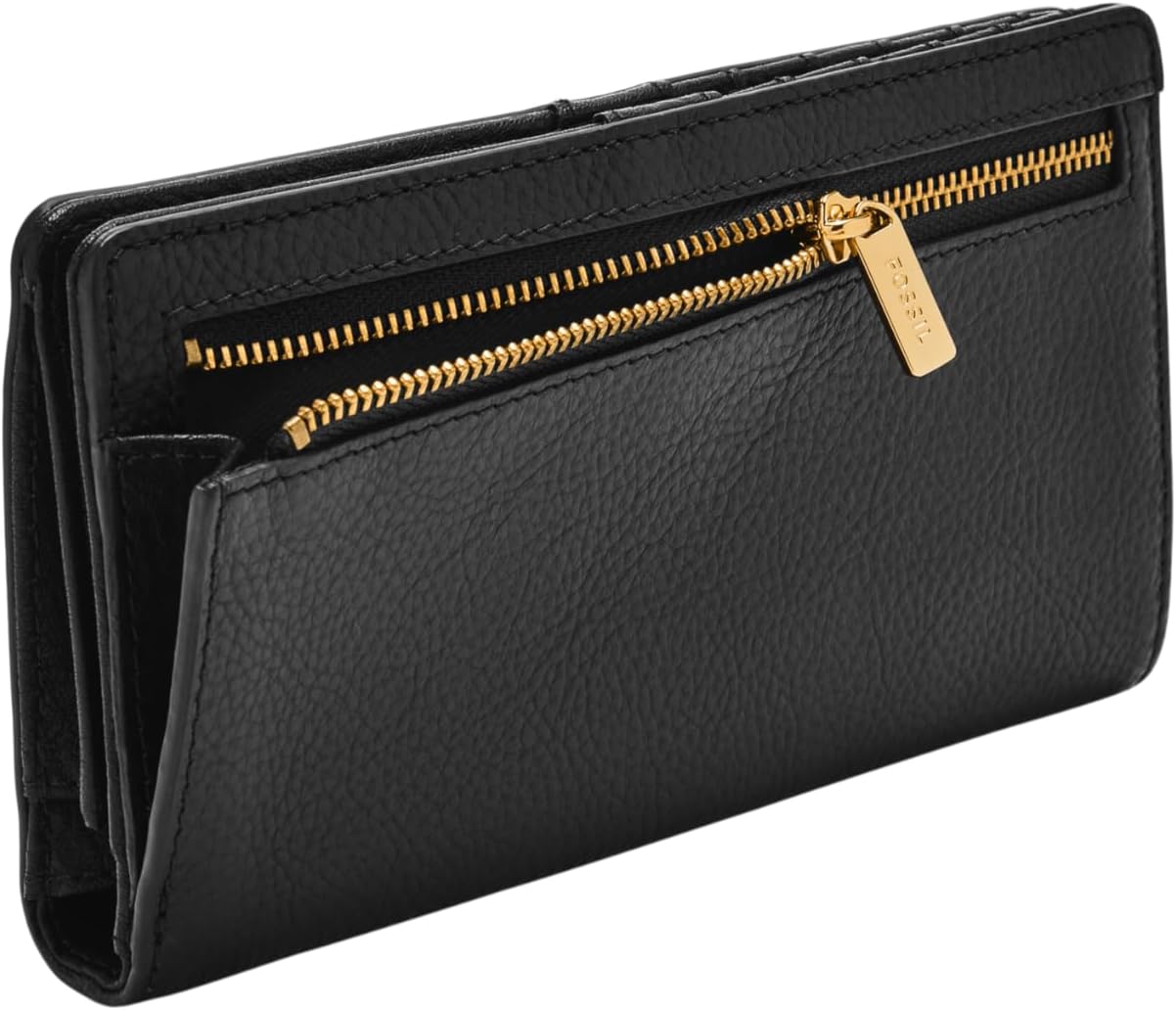 Fossil Cartera delgada de cuero Liza para mujer