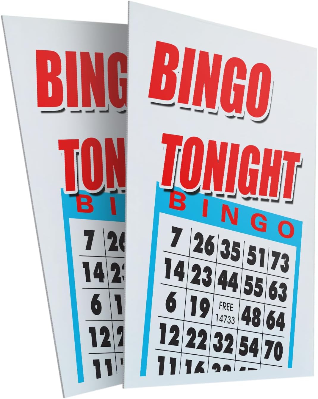 Letrero de doble cara con marco en A para acera, Bingo Tonight de 2...
