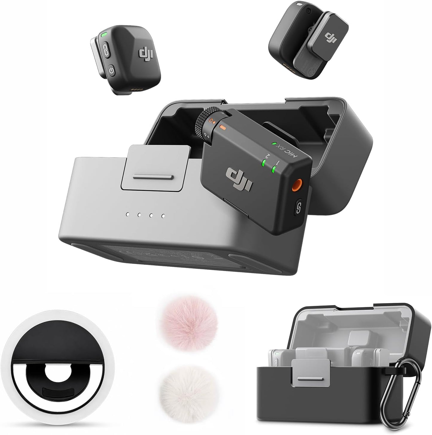 DJI Mic Mini Premium Travel Combo, Micrófono Lavalier Inalámbrico p...