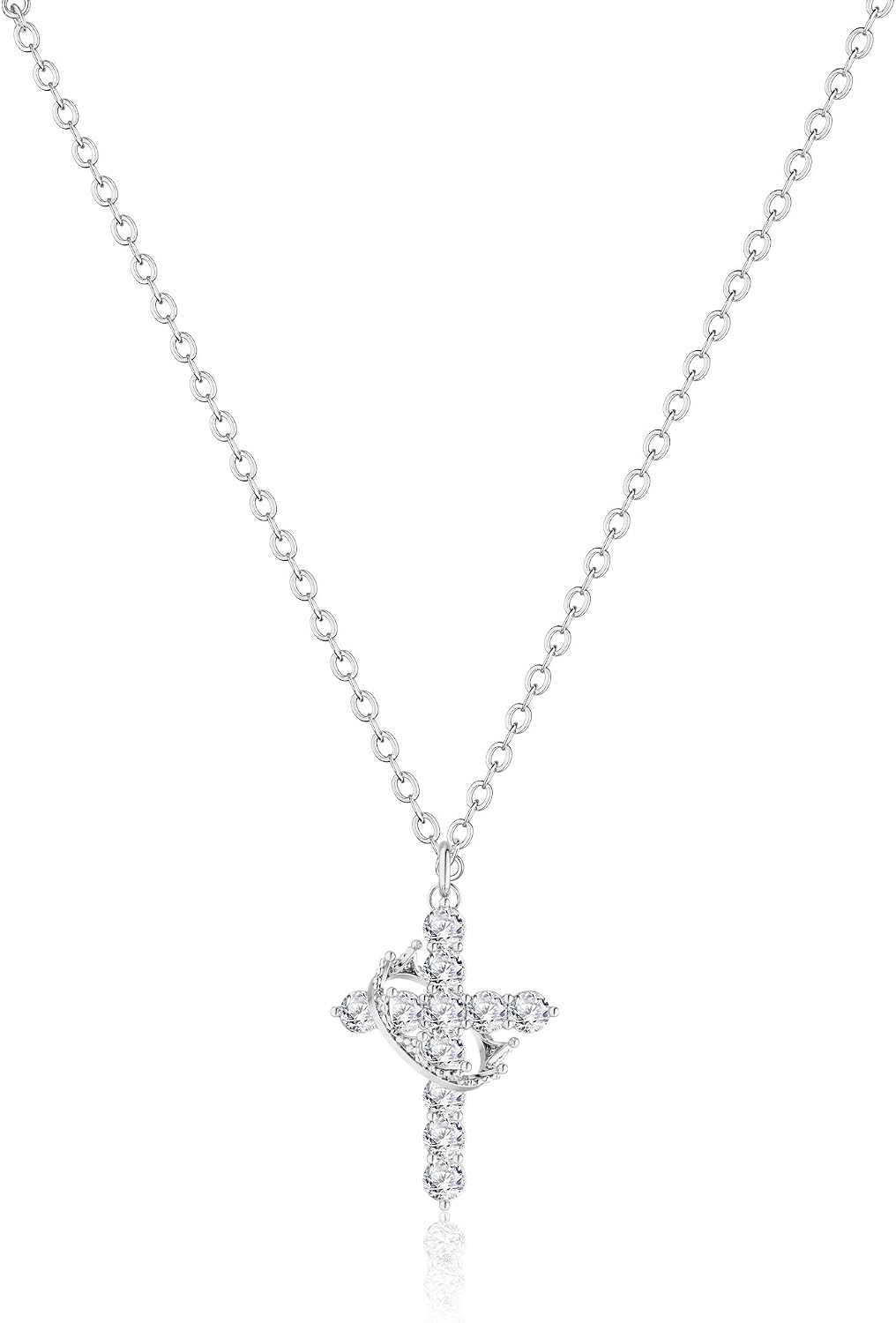 NECOCY Regalos de Pascua, collares mejorados con cruz de corona par...