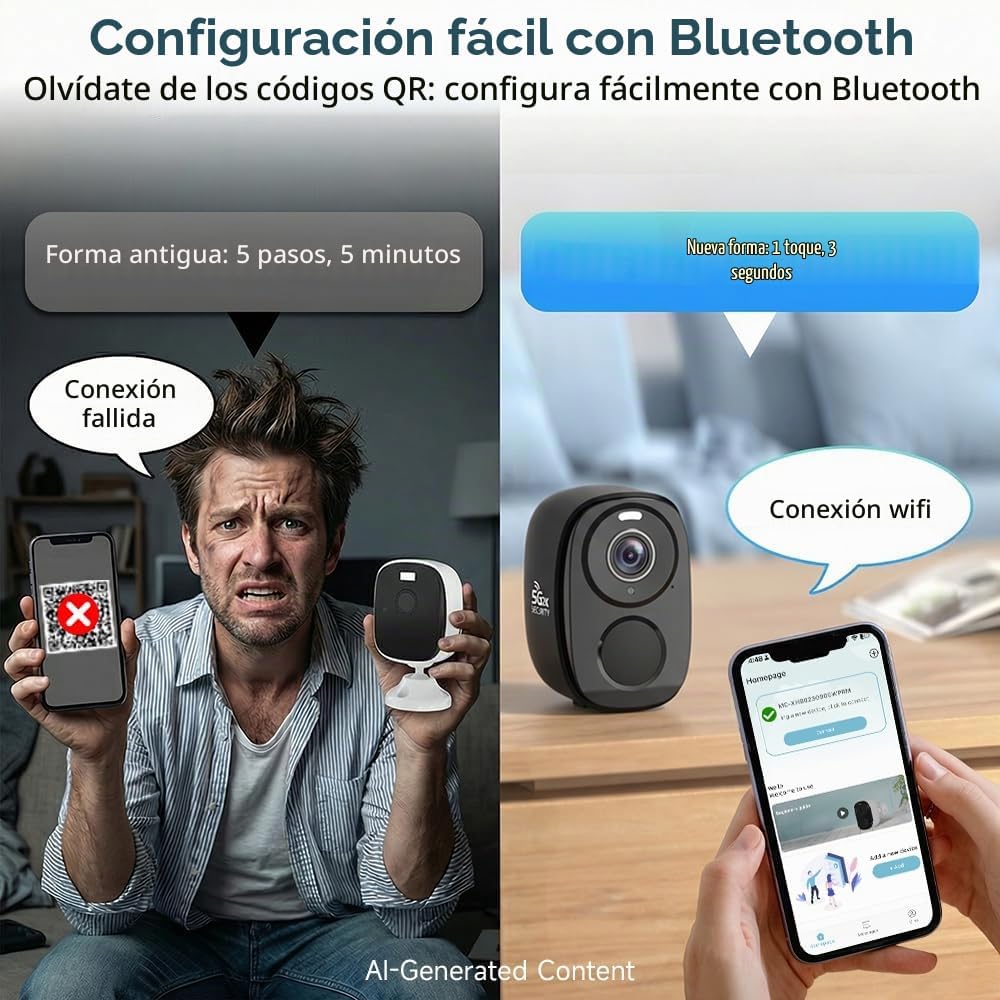 Rraycom Paquete de 4 cámaras de seguridad inalámbricas para exterio...