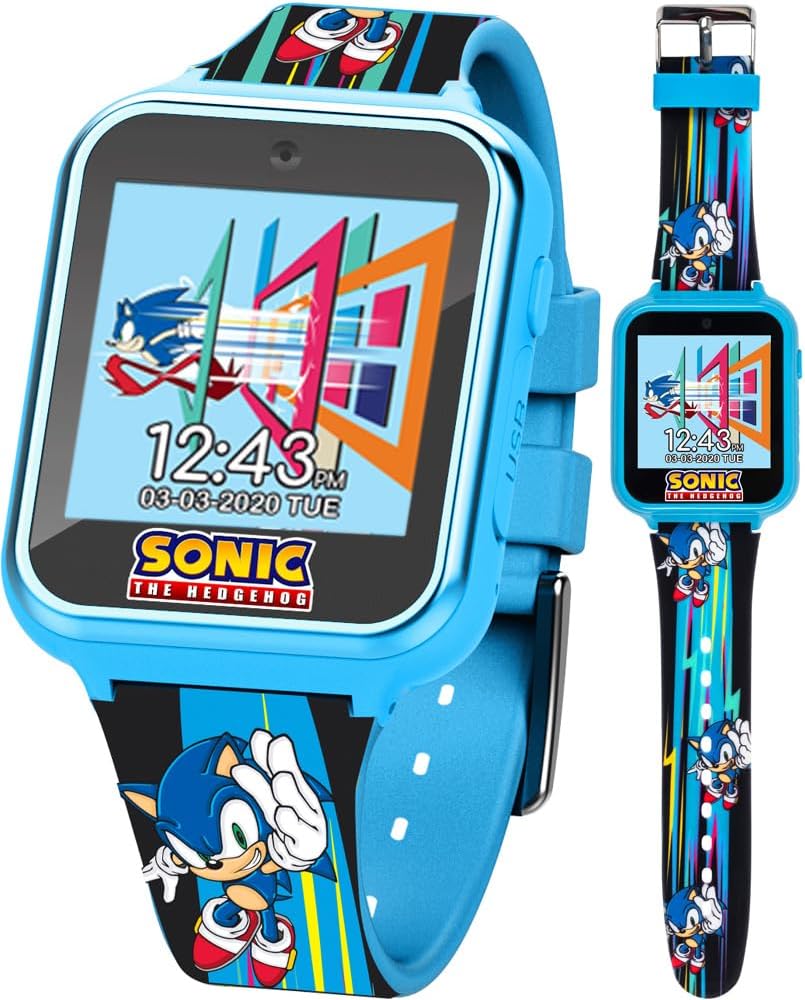 Accutime Reloj inteligente educativo SEGA Sonic The Hedgehog azul c...