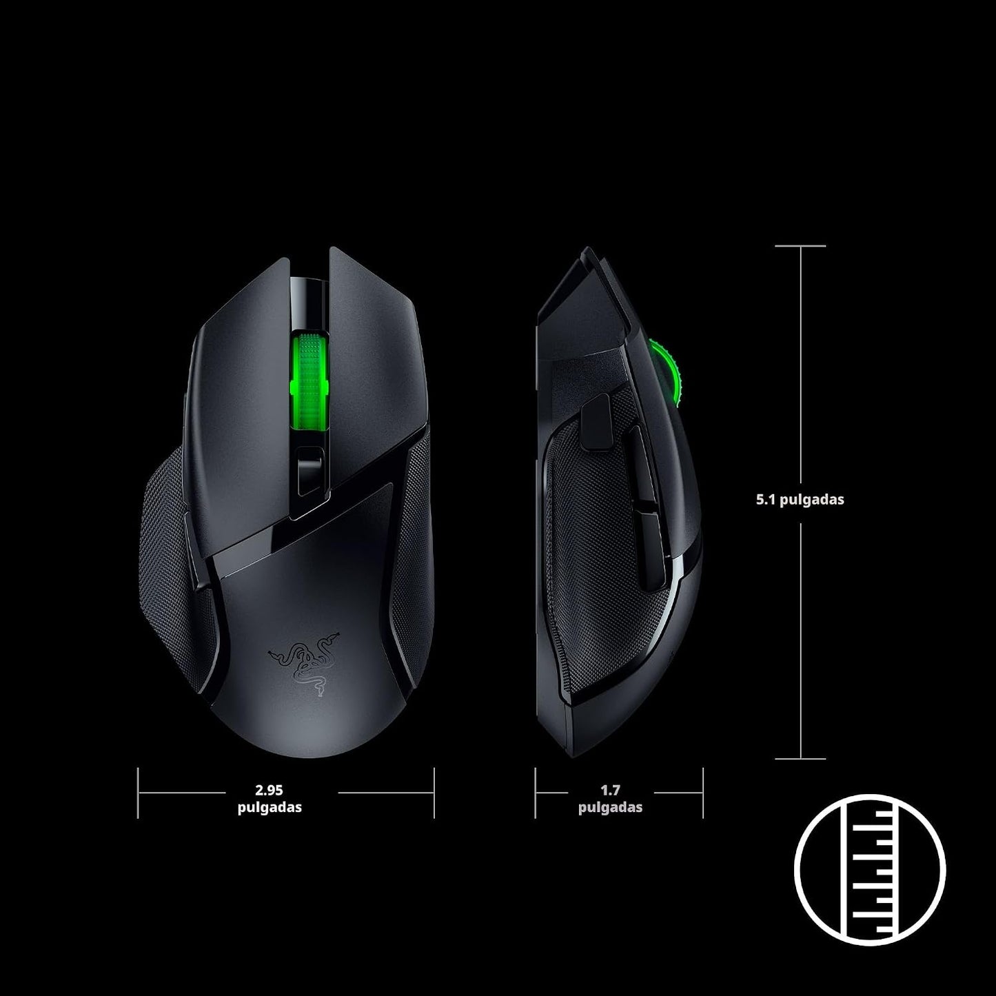 Razer Basilisk V3 X HyperSpeed - Ratón inalámbrico personalizable p...
