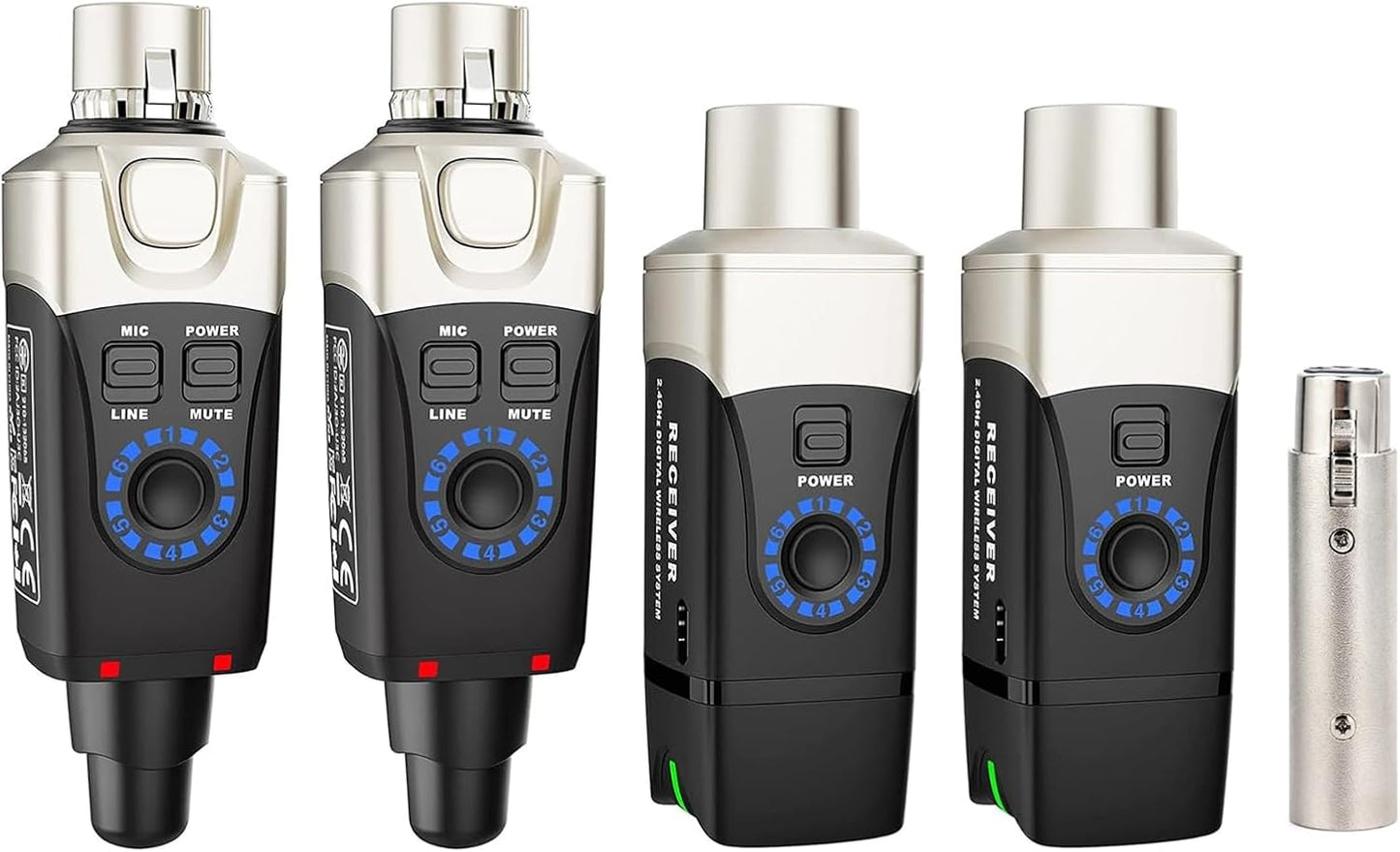 Xvive Sistema inalámbrico enchufable XLR estéreo U3D