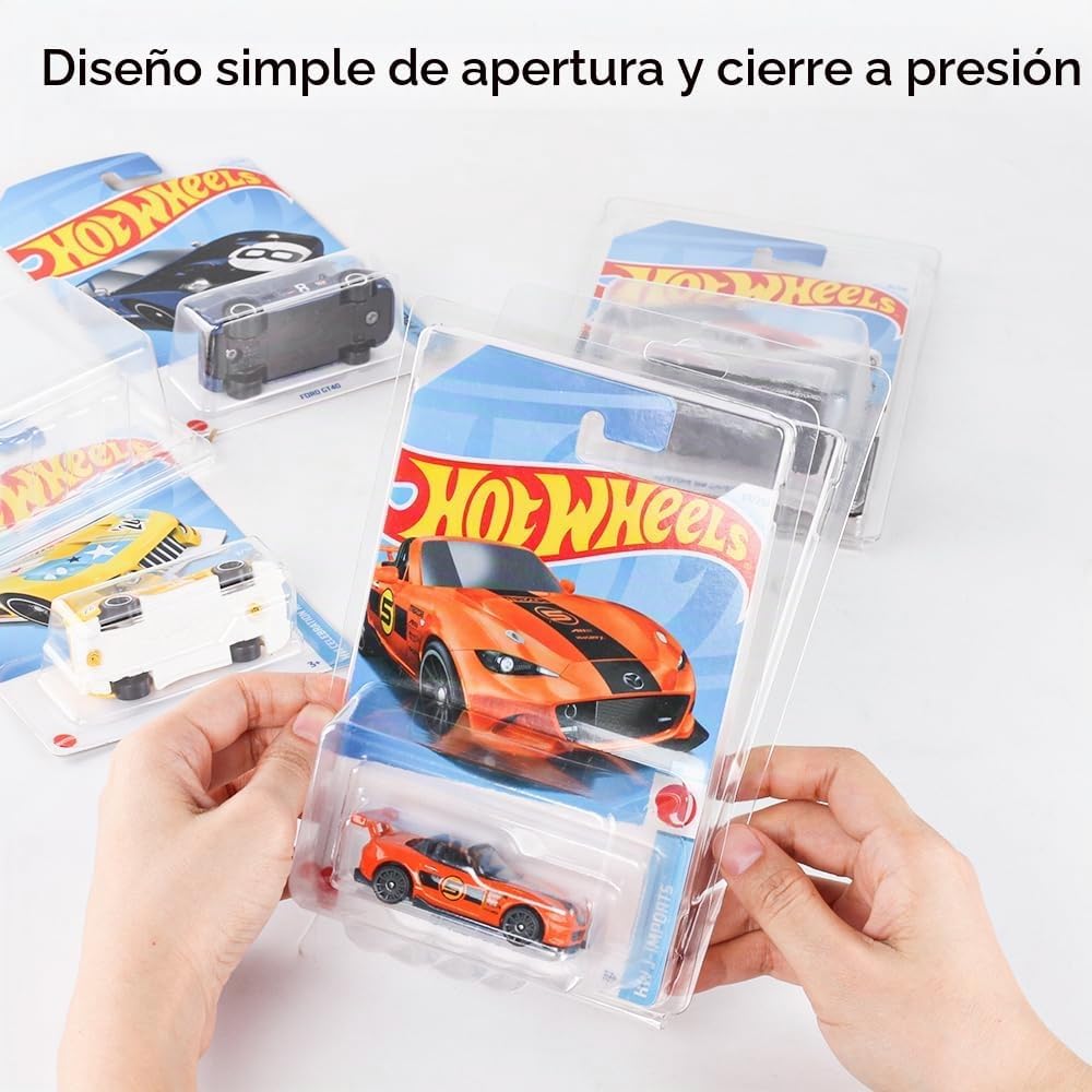 Baskiss - Juego de 36 fundas protectoras transparentes para Hot Whe...