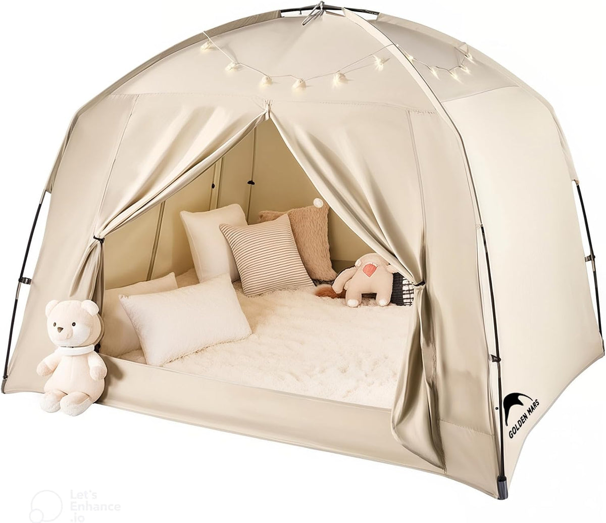 Tienda de campaña con cama individual para niños y adultos, tiendas...