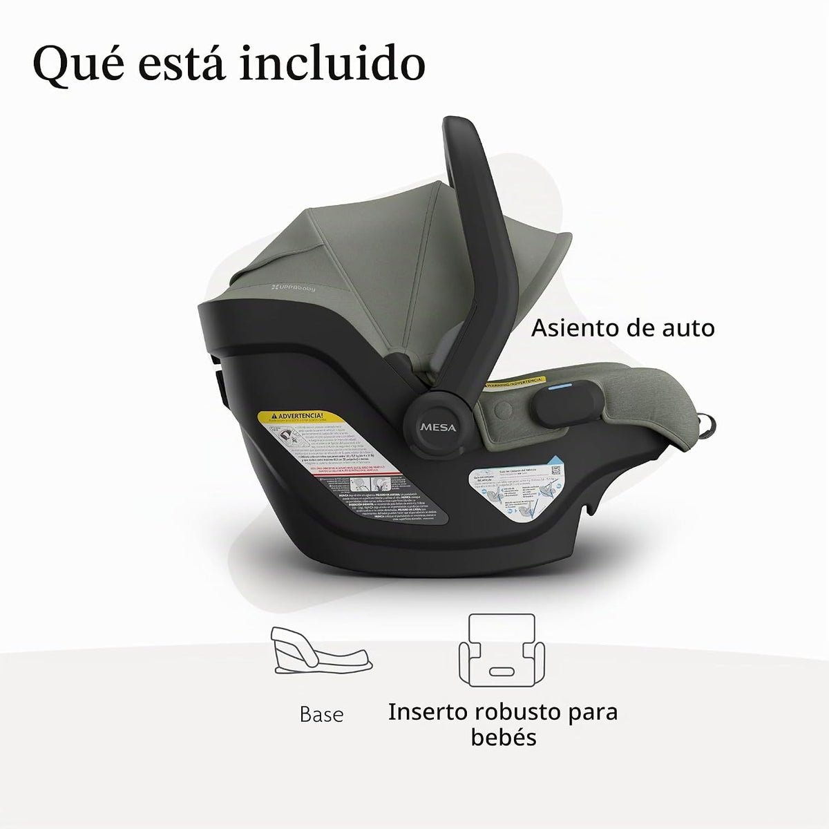 UPPAbaby Mesa V3 Asiento de coche infantil - Fácil instalación + Te...