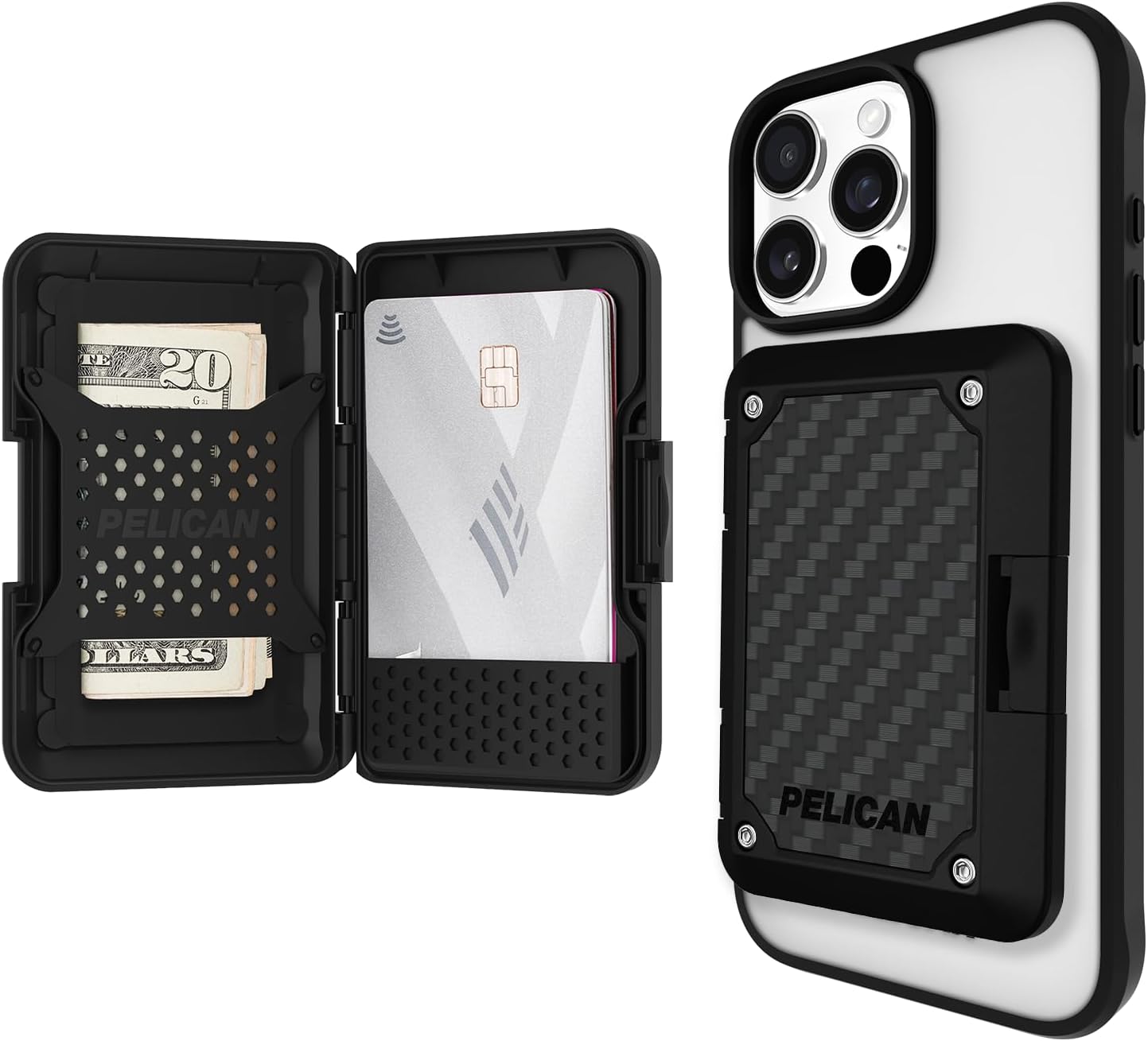 Pelican Cartera MagSafe con bloqueo RFID para tarjetas y dinero en...