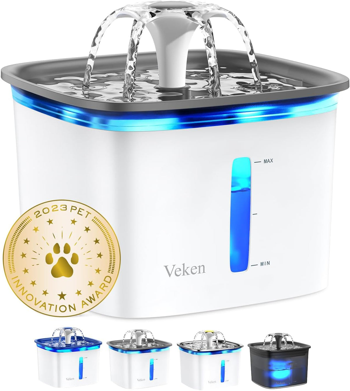 Veken Innovation Award Ganadora de 95 oz\/2.8 L Fuente de agua para...