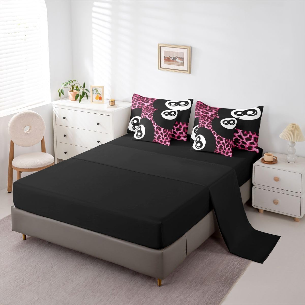 Erosebridal Y2K - Juego de ropa de cama de 8 bolas, estampado de gu...
