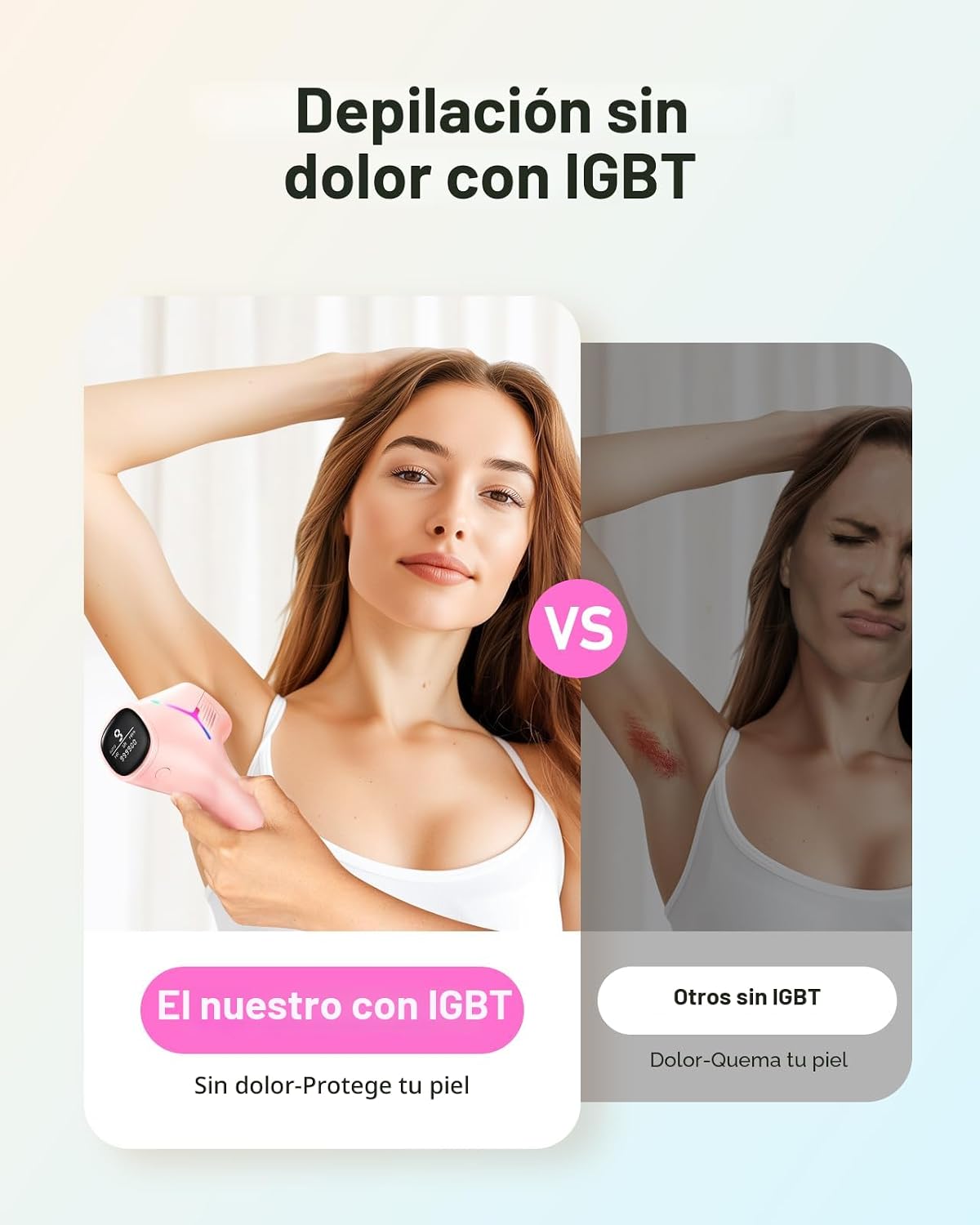 LYSMOSKI Depilación láser para mujeres y hombres, dispositivo de de...