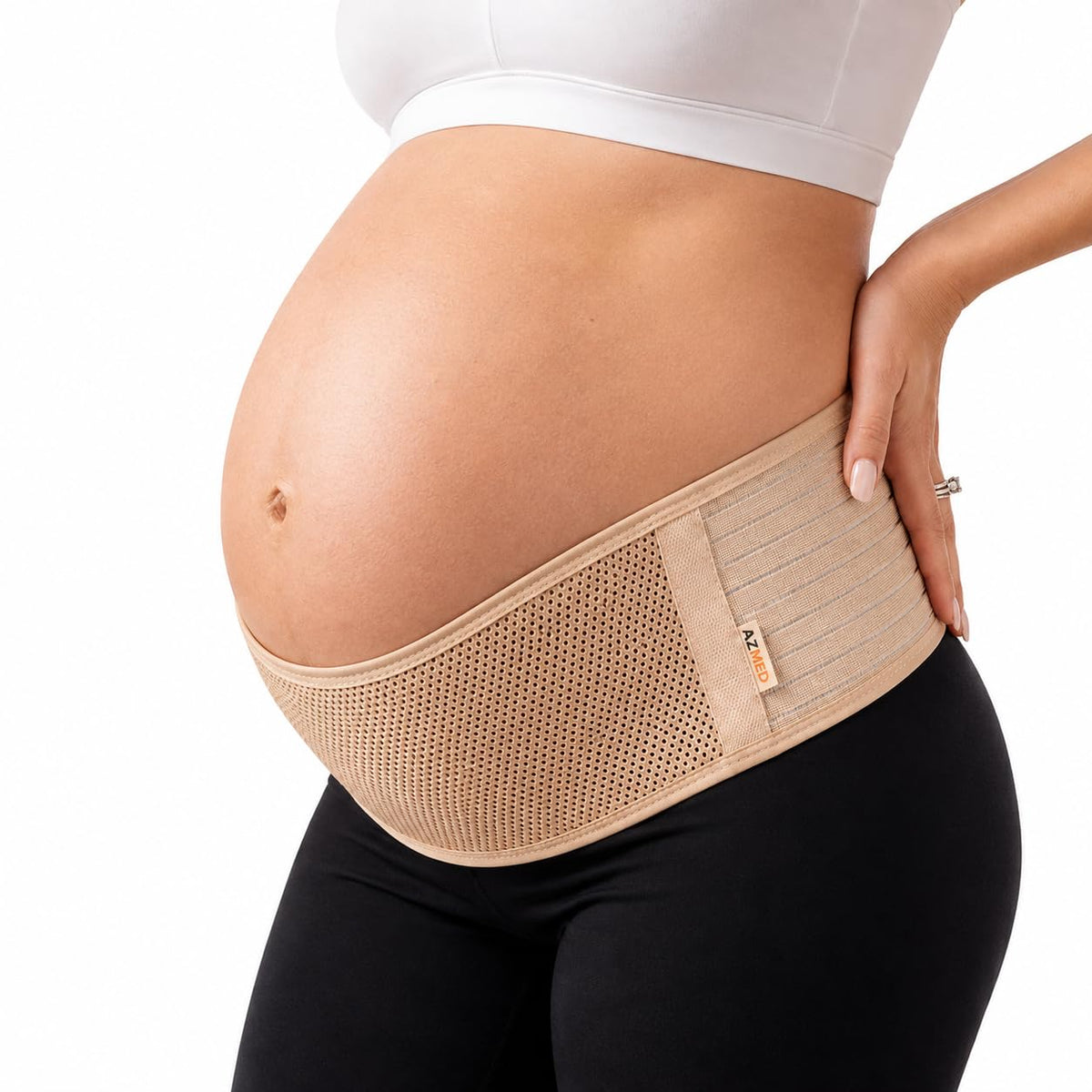 AZMED Cinturón de maternidad con soporte para la espalda - Faja abd...