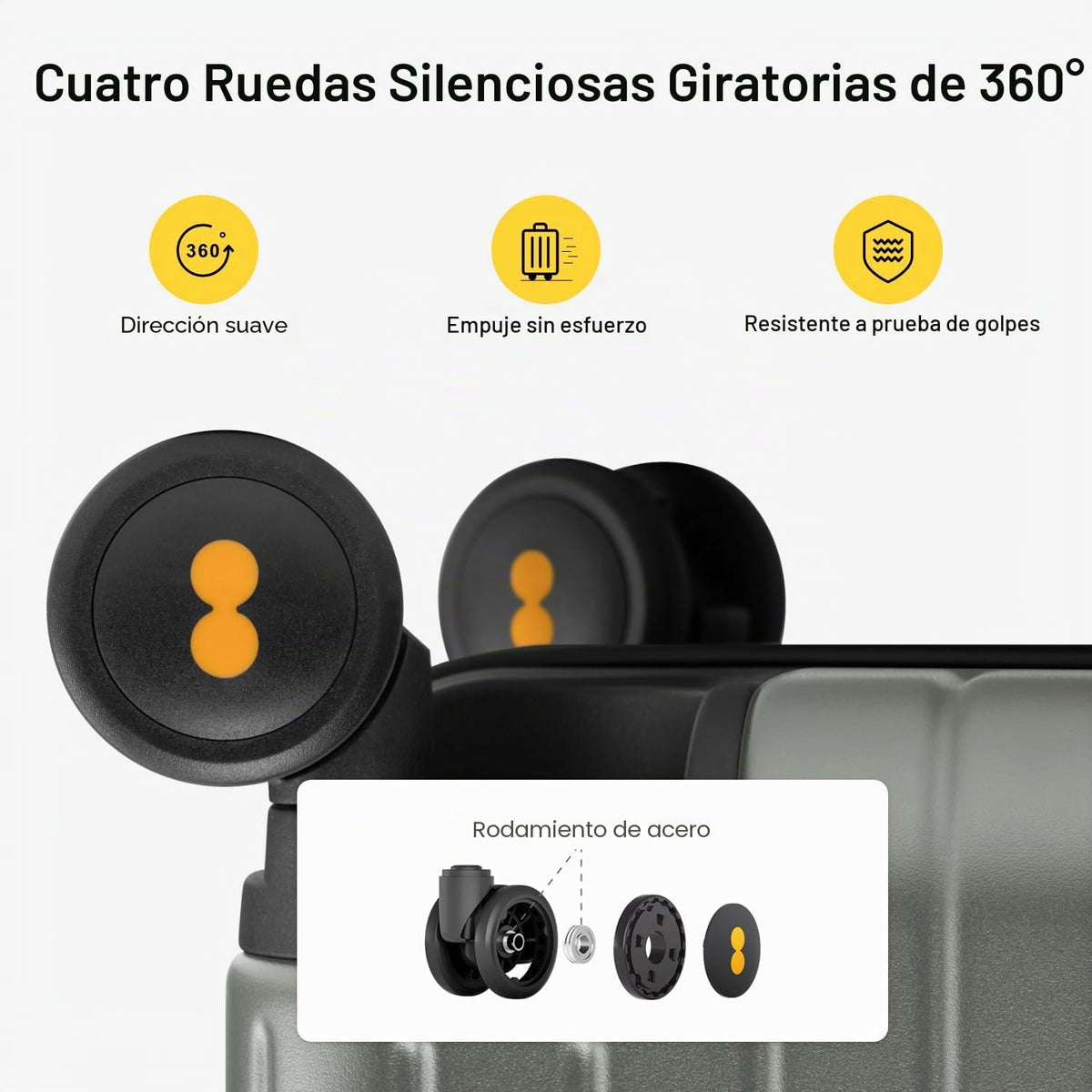 LEVEL8 Equipaje de mano aprobado por aerolíneas, maletas rígidas co...