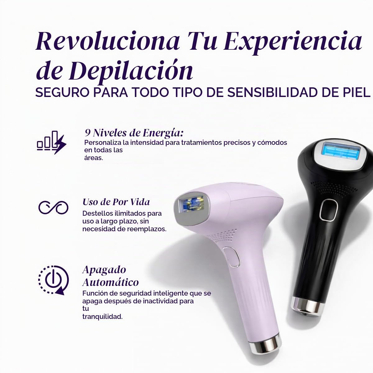 Michael Todd Beauty LUMOS Laser IPL Dispositivo de depilación para...