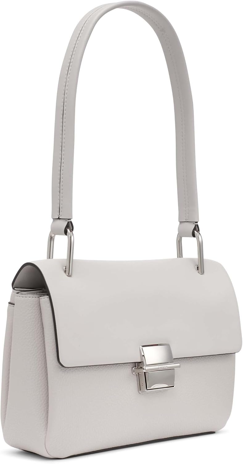 Calvin Klein Clove Bolso de hombro con solapa y triple compartiment...