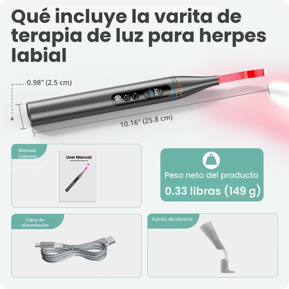 Terapia de luz roja para la cara, dispositivo de terapia de luz roj...