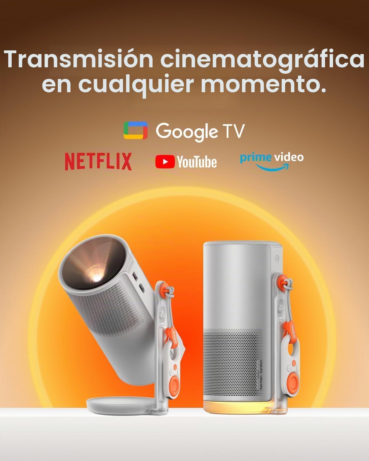XGIMI MoGo 4 Proyector portátil láser con 4 filtros, 550 lúmenes IS...