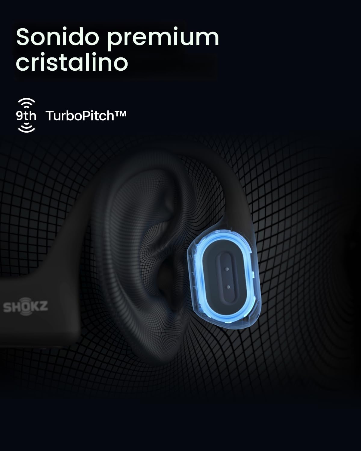 SHOKZ OpenRun Pro - Auriculares deportivos Bluetooth de conducción...