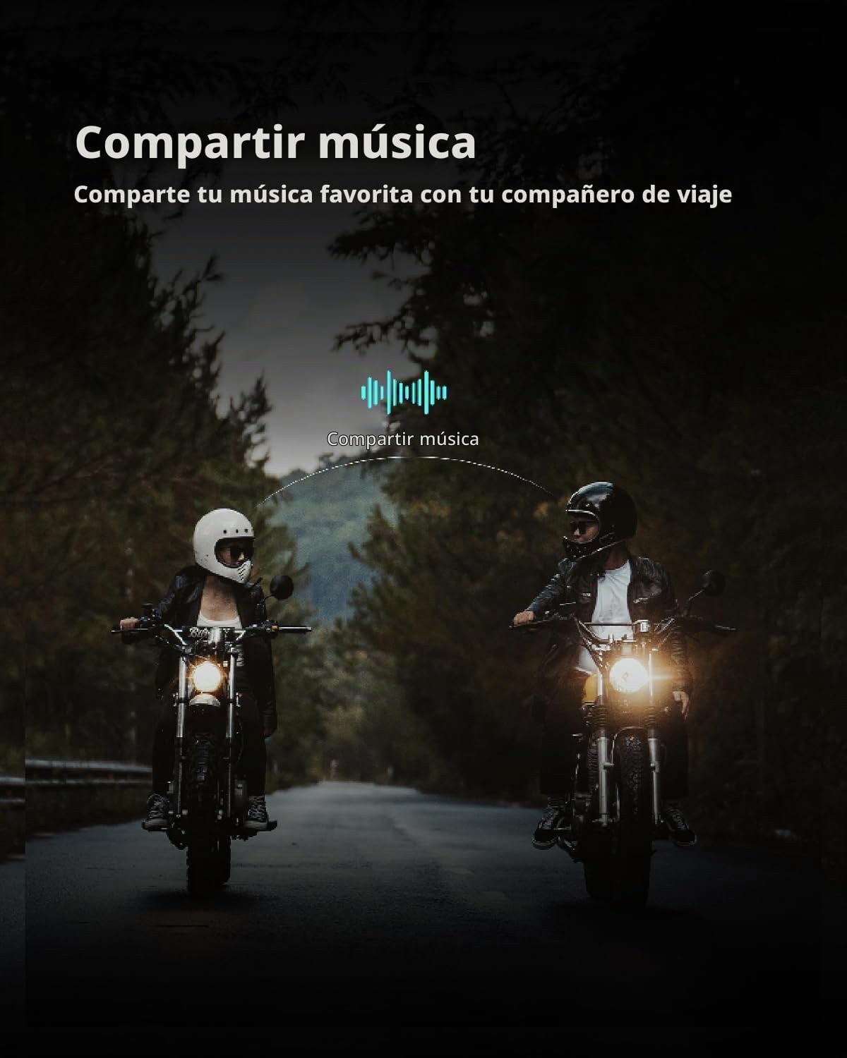 BLAISE Auriculares Bluetooth GT1 para motocicleta con sonido estére...