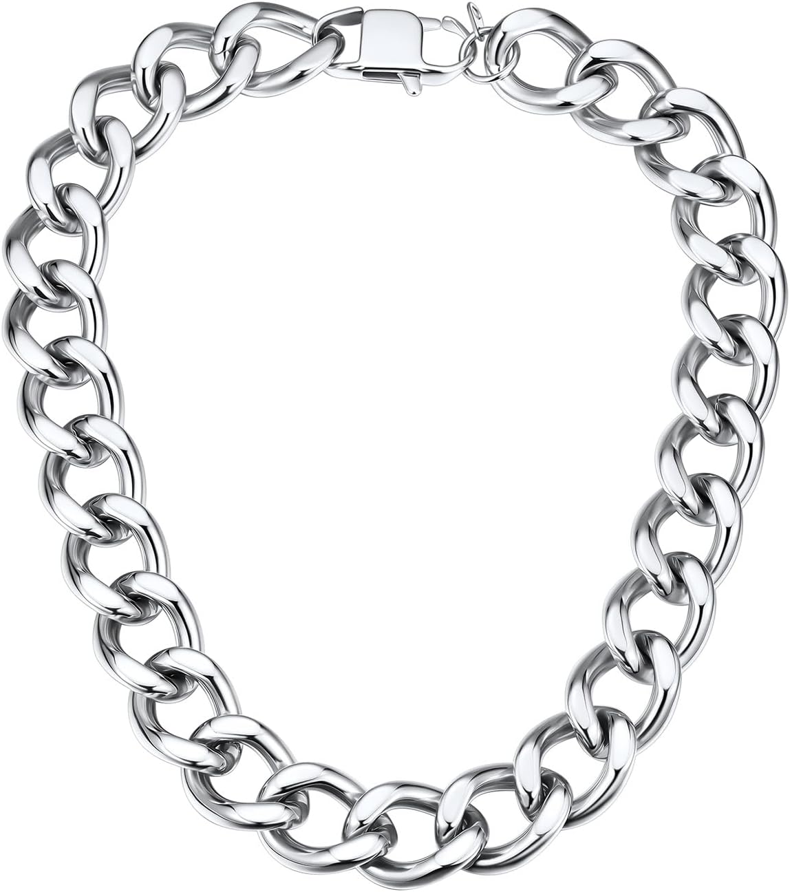 ChainsHouse Cadena de eslabones cubanos para mujer, collar grueso d...