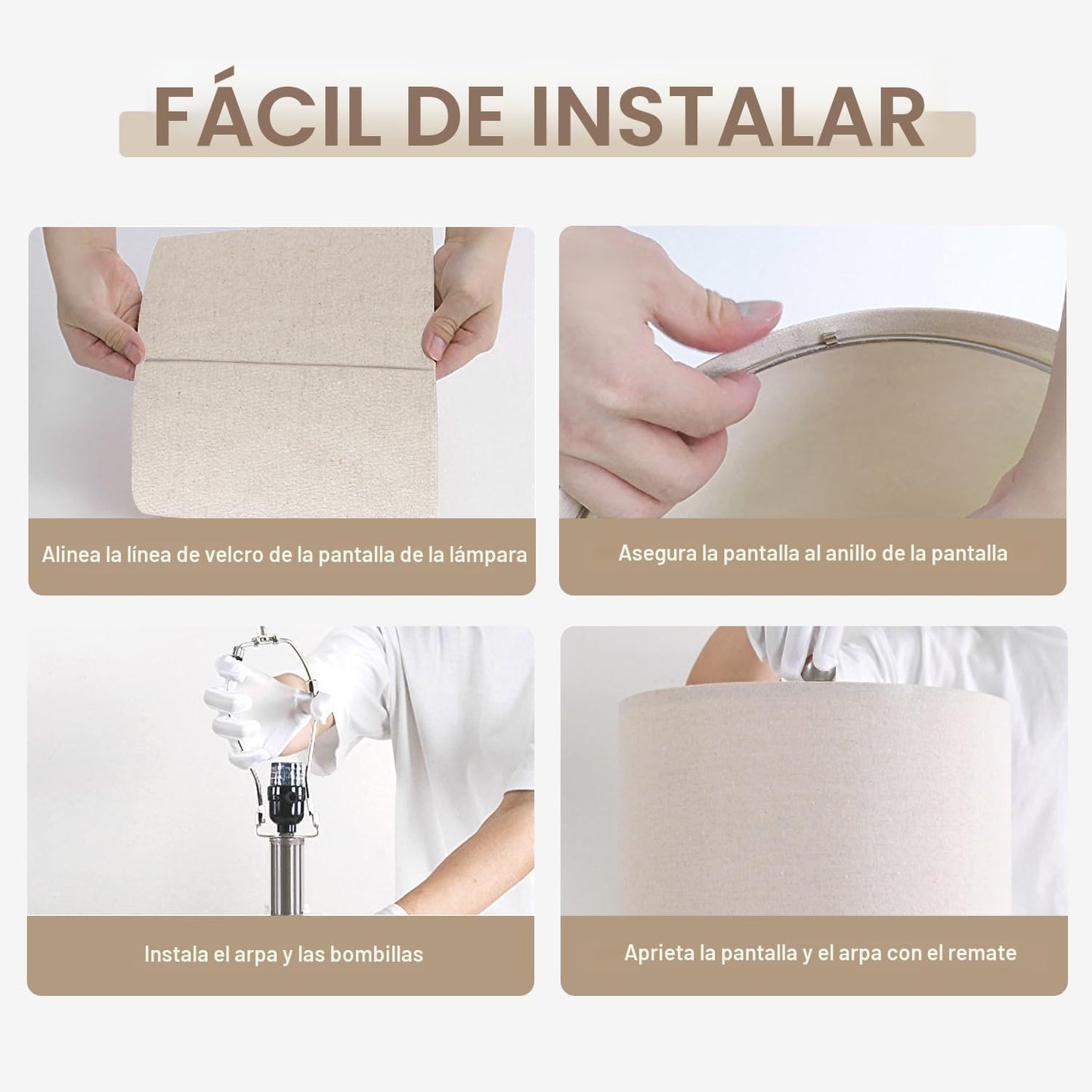 USumkky Lámpara de mesa vintage de cerámica de 24.5 pulgadas, lámpa...
