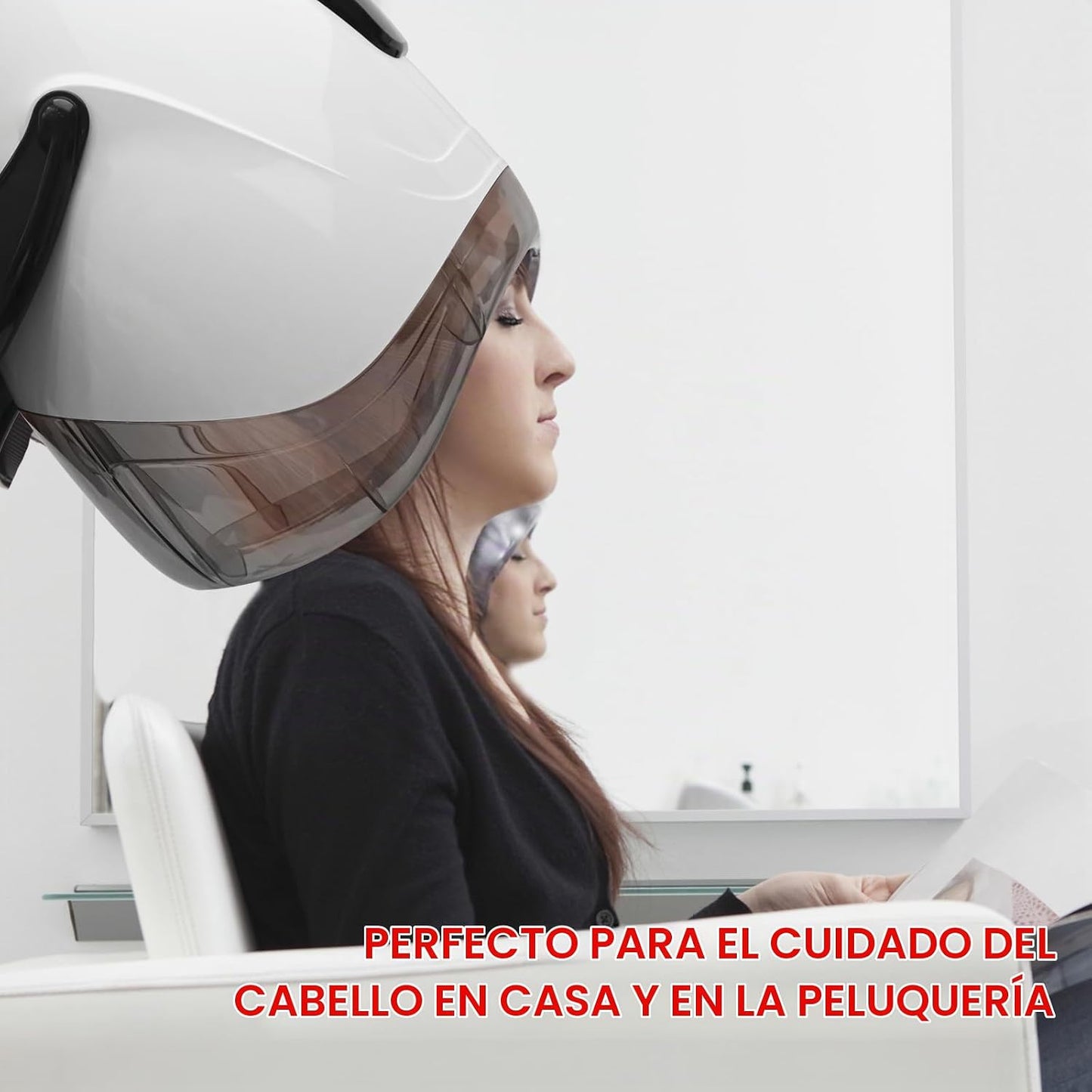 Elitzia Secador de pelo con capucha 1000W Máquina de secado de pelo...
