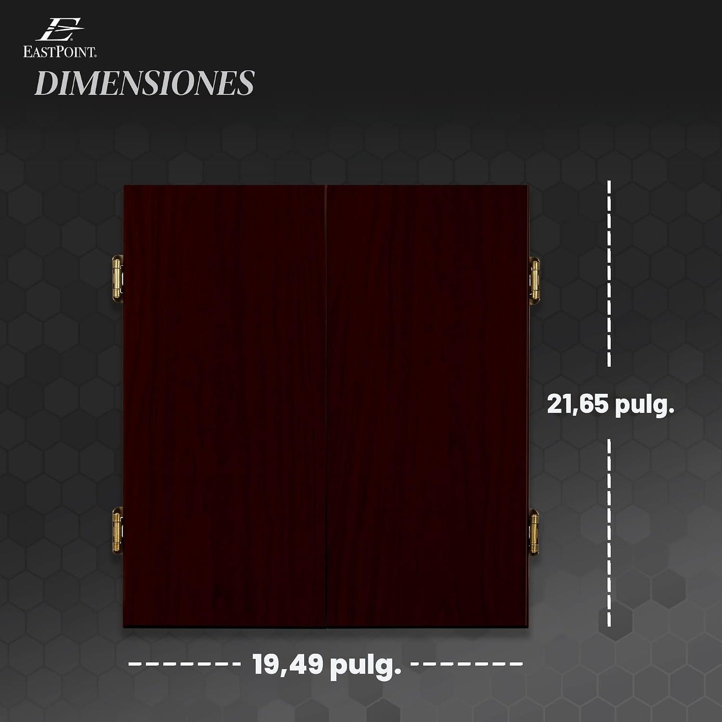 EastPoint Belmont - Gabinete para tablero de dardos, 6 dardos con p...