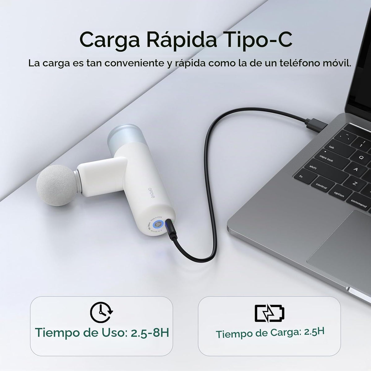 Opove Mini pistola de masaje M3 para aliviar el dolor de espalda co...