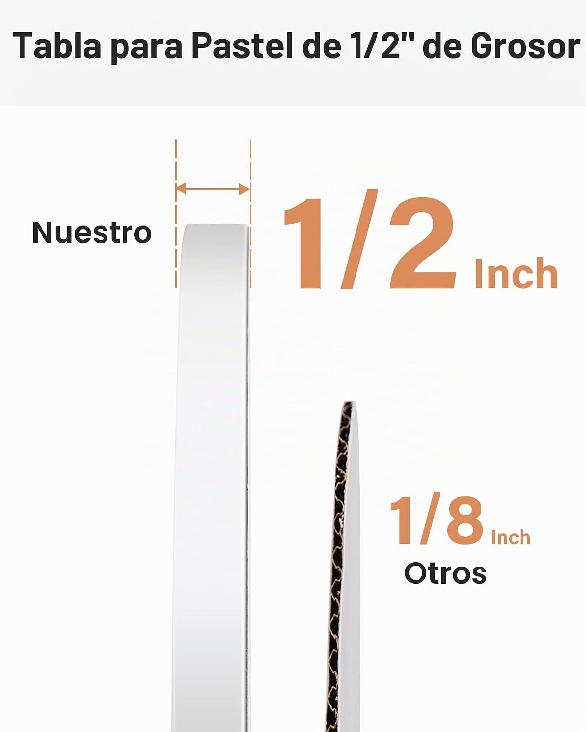 Kootek - Paquete de 6 tablas para tartas redondas de 12 pulgadas, b...