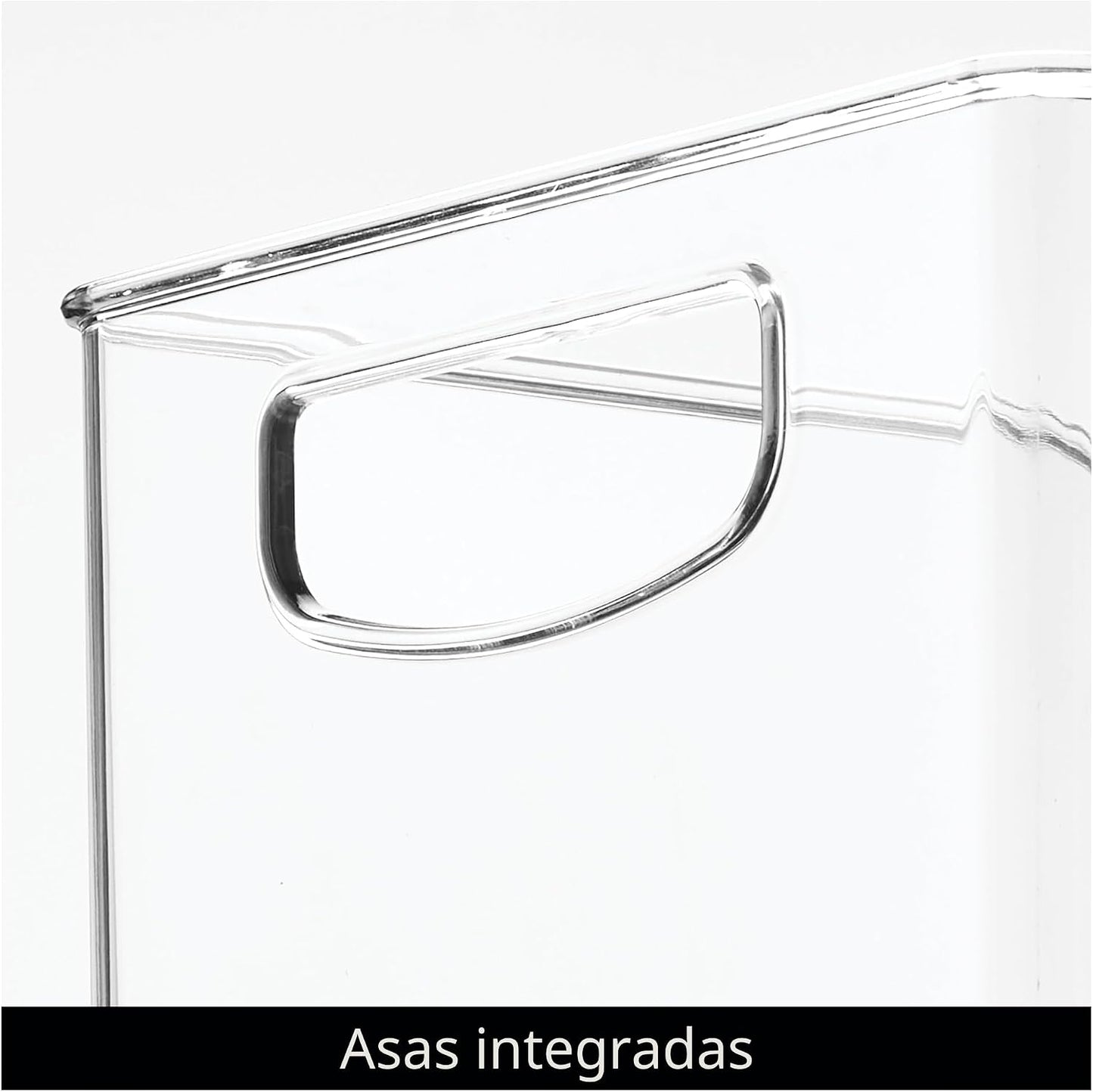 iDesign - Contenedor de plástico transparente apilable - Organizado...