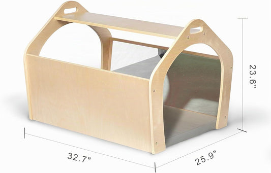 KRAND Casa de juegos Montessori, juguete de gateo para bebé con 2 e...