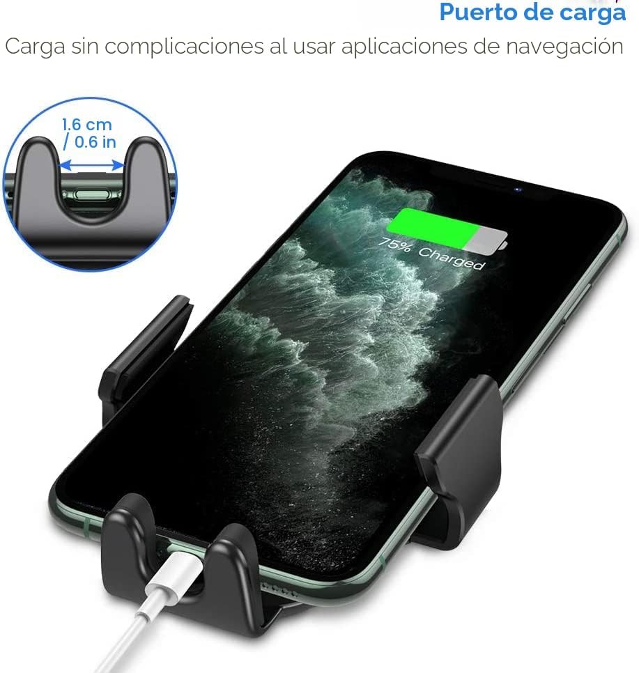 Miracase - Soportes para teléfono de coche con gancho de metal, sop...