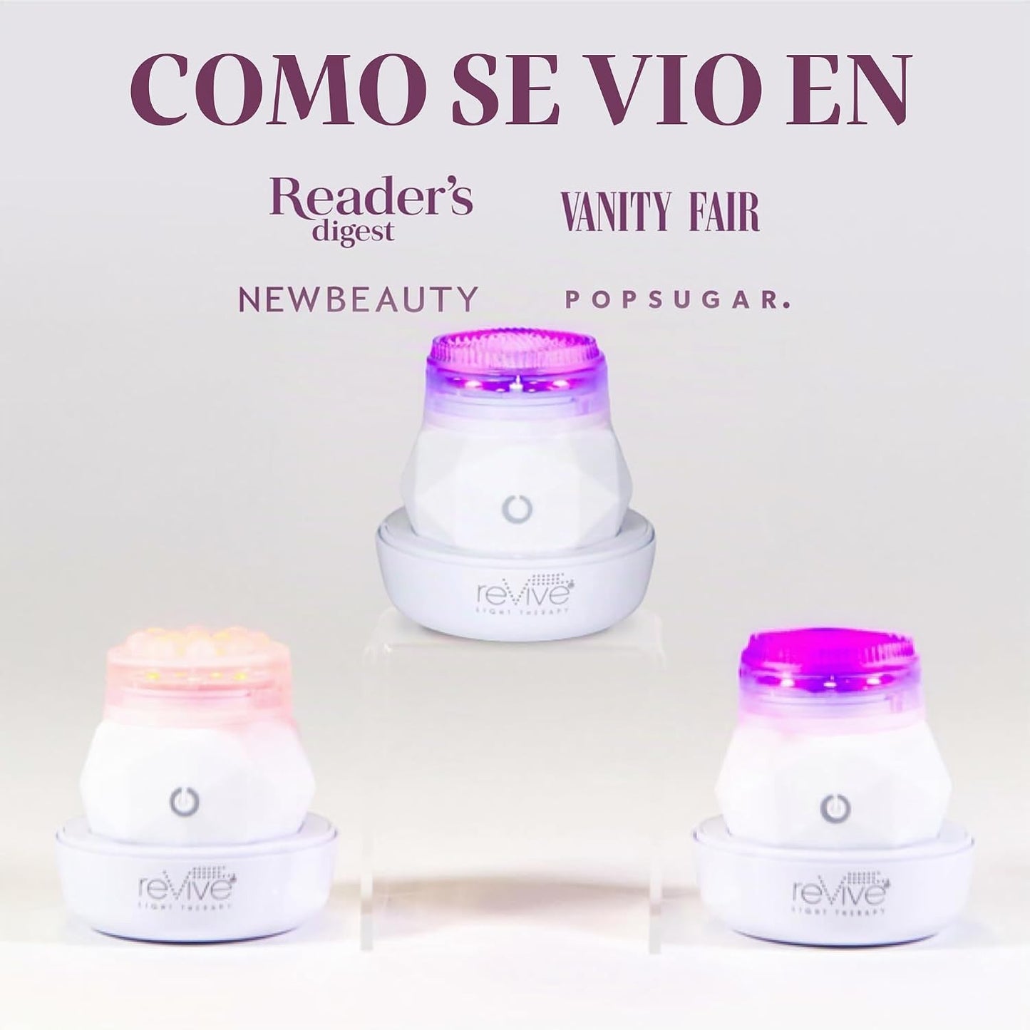 reVive Light Therapy Soniqué Mini limpiador para acné, funciona con...