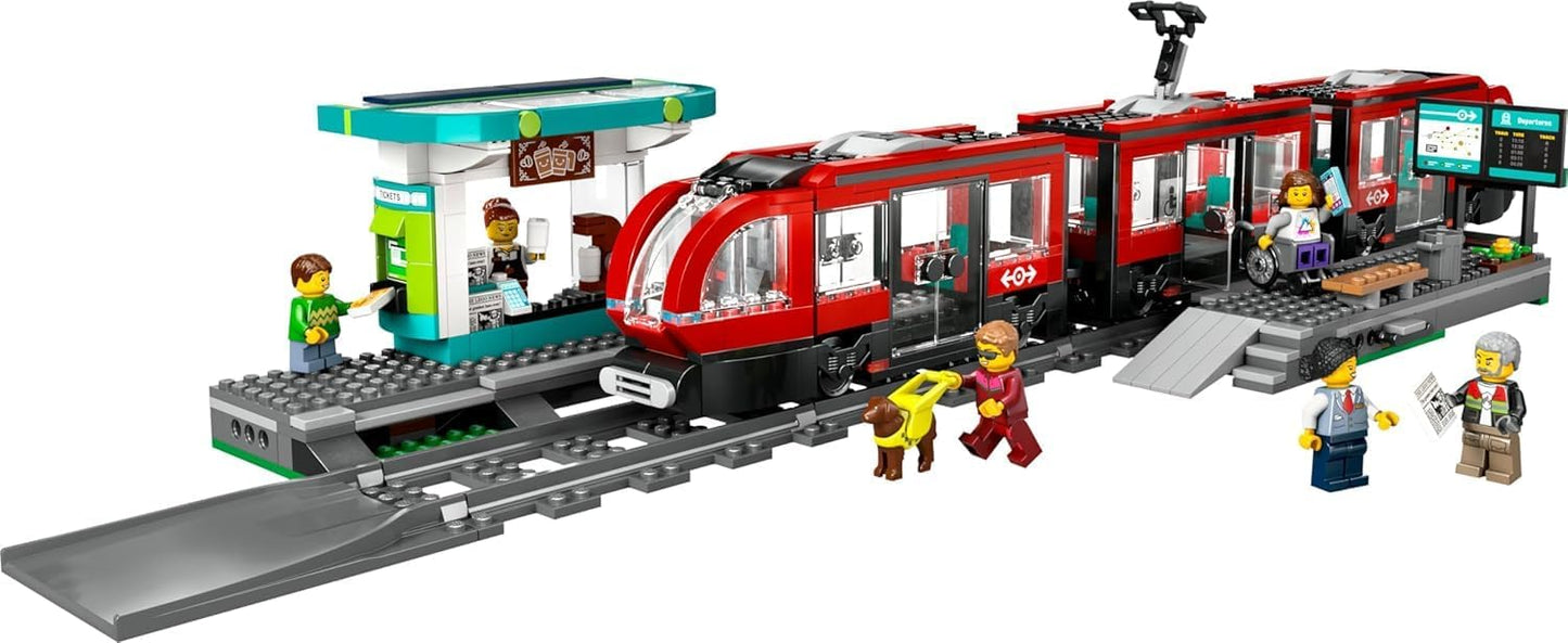 LEGO City Downtown Conjunto de Tranvía y Estación de Tren - Conjunt...