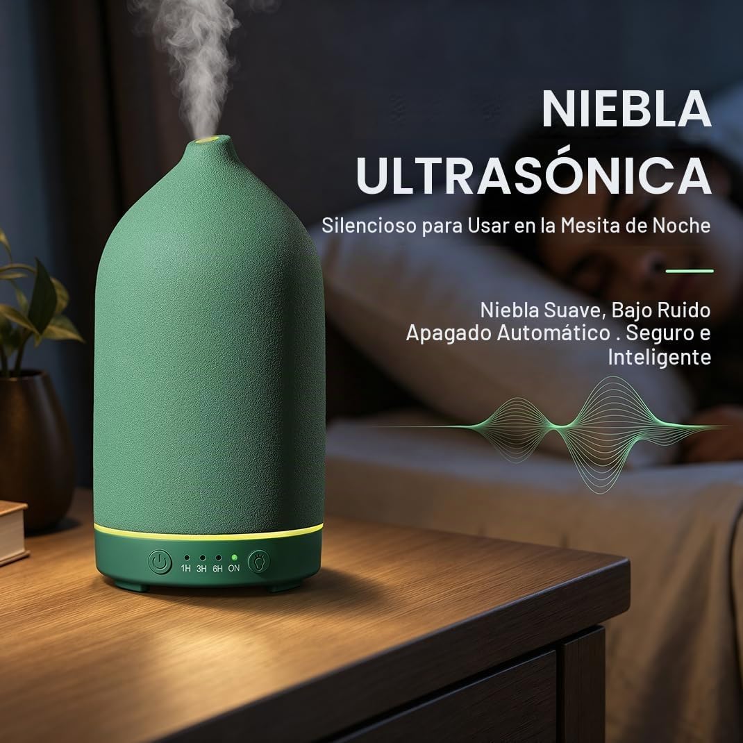 Gooamp Difusor Cerámico de 100ml, Difusor de Aromaterapia, Difusor...