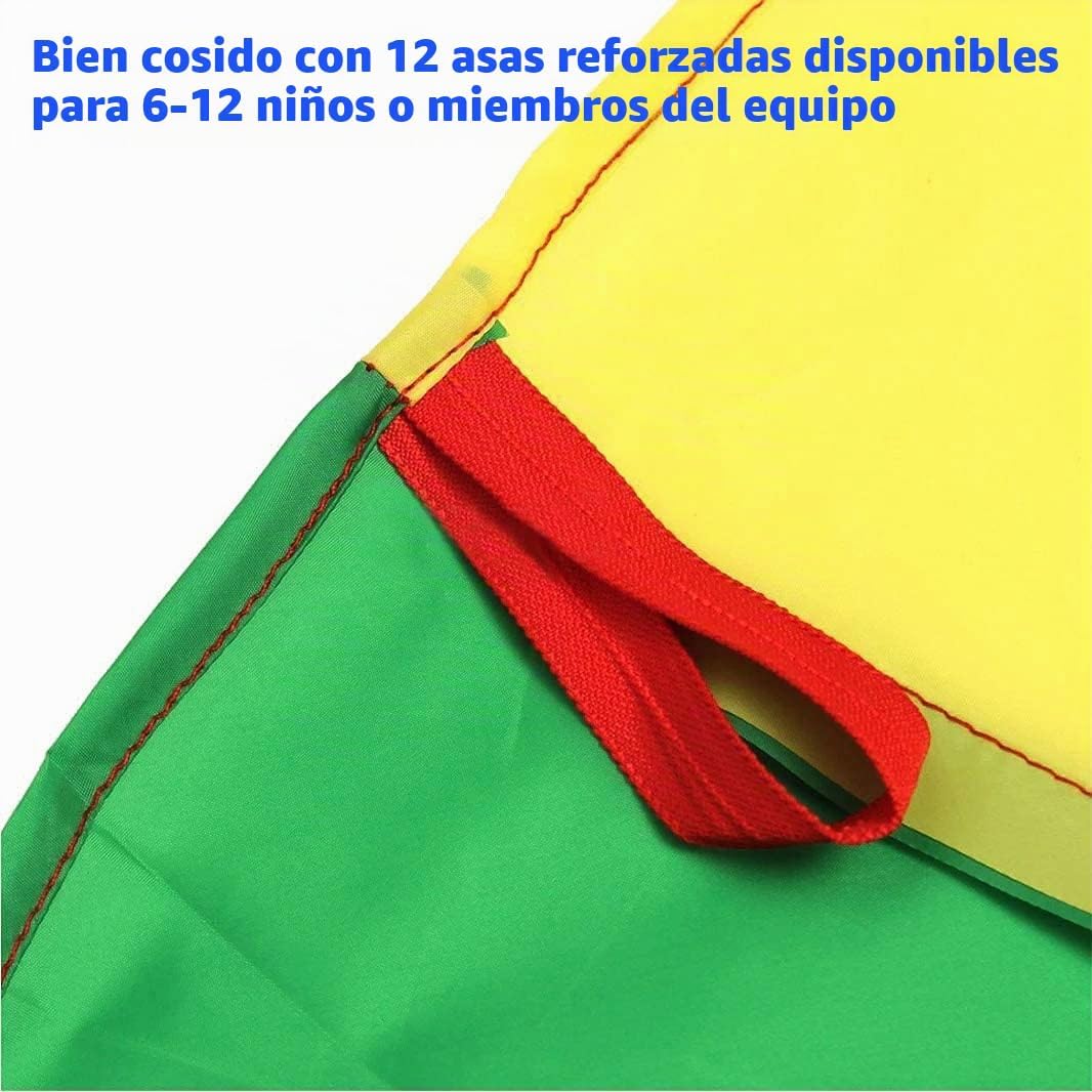 AMYESE Paracaídas arcoíris de 6.5 pies\/10 pies\/12 pies\/13 pies\/...