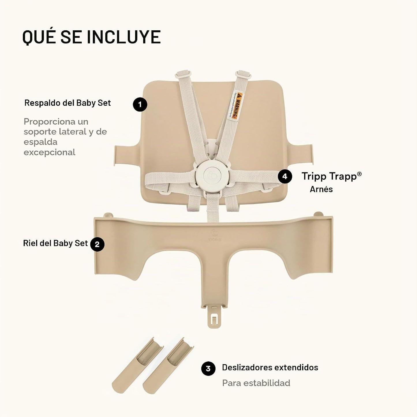 Stokke Tripp Trapp - Juego para bebé, edades de 6 a 36 meses, color...