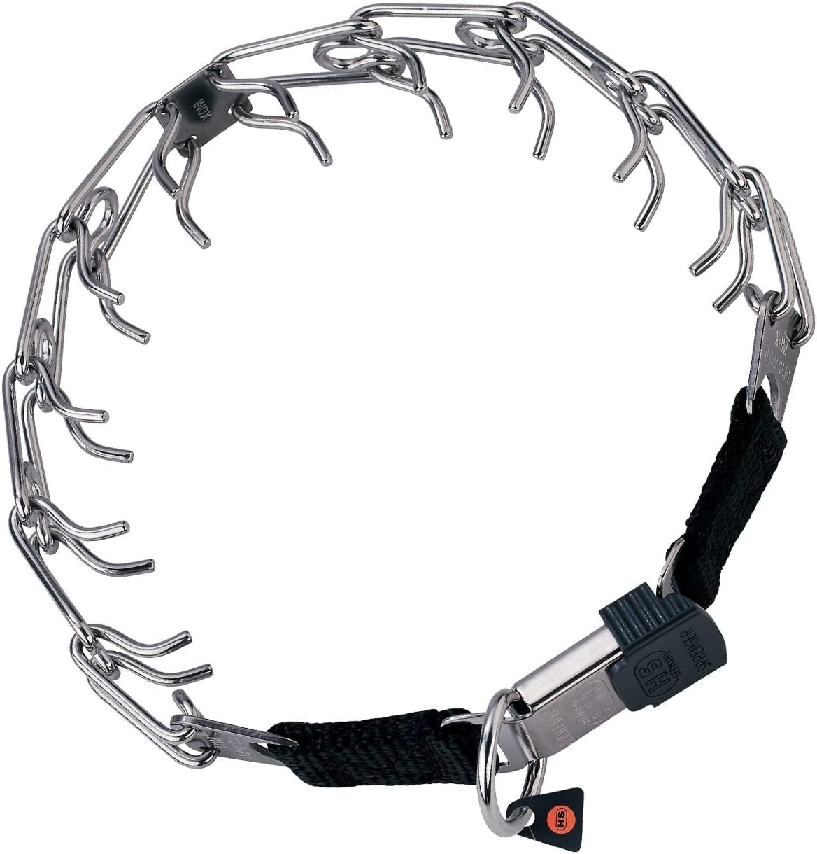 Herm Sprenger Collar de entrenamiento para perros de acero inoxidab...