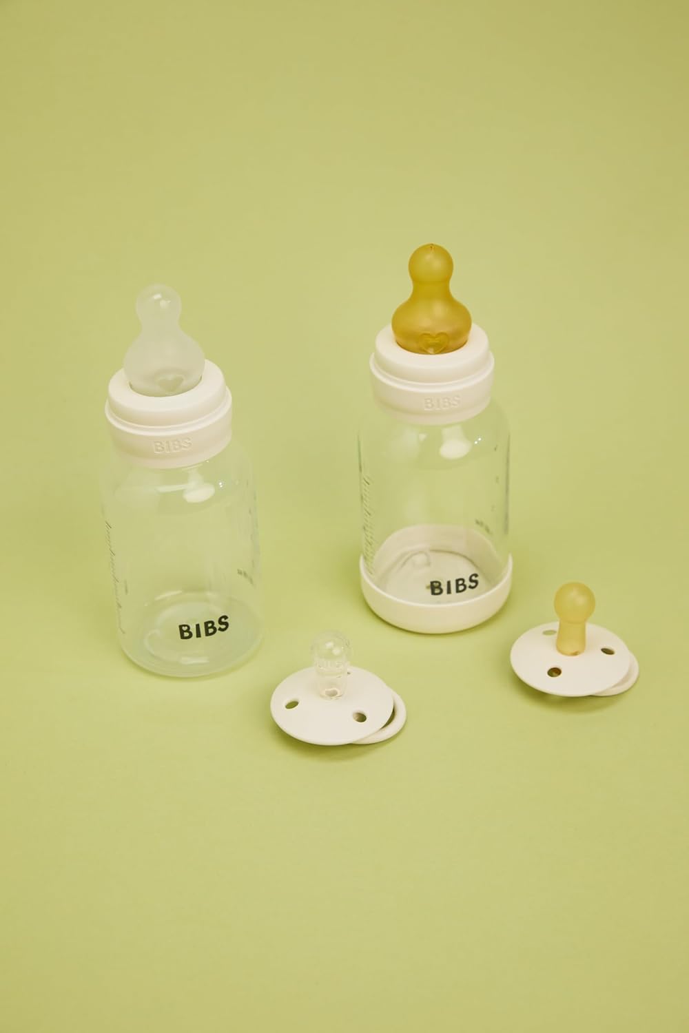 BIBS Biberón de plástico, 5.1 onzas, paquete de 2, pezón de silicon...