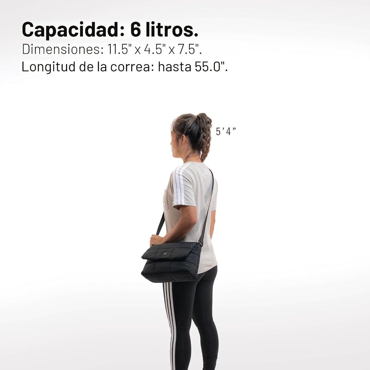 adidas Bolso cruzado acolchado unisex \u2013 Bolso acolchado suave...