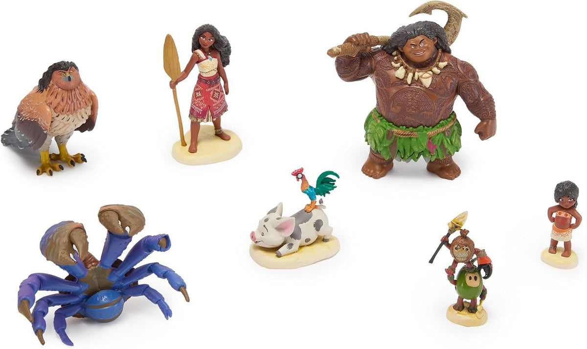 Disney Store Juego de figuras oficiales de Moana \u2013 7 figuras d...