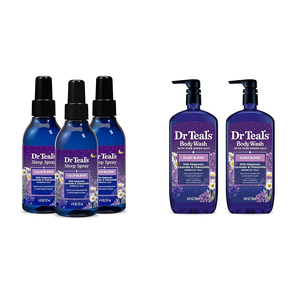 Dr Teal's Spray para dormir con mezcla de melatonina y aceites...