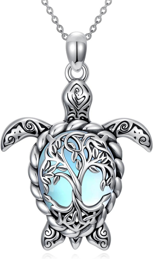 YYB Juego de joyas de tortuga marina para mujer, dije de árbol de l...