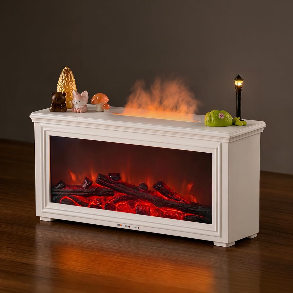 Bsdgeclogy Humidificador de llama para chimenea, difusor de aceite...