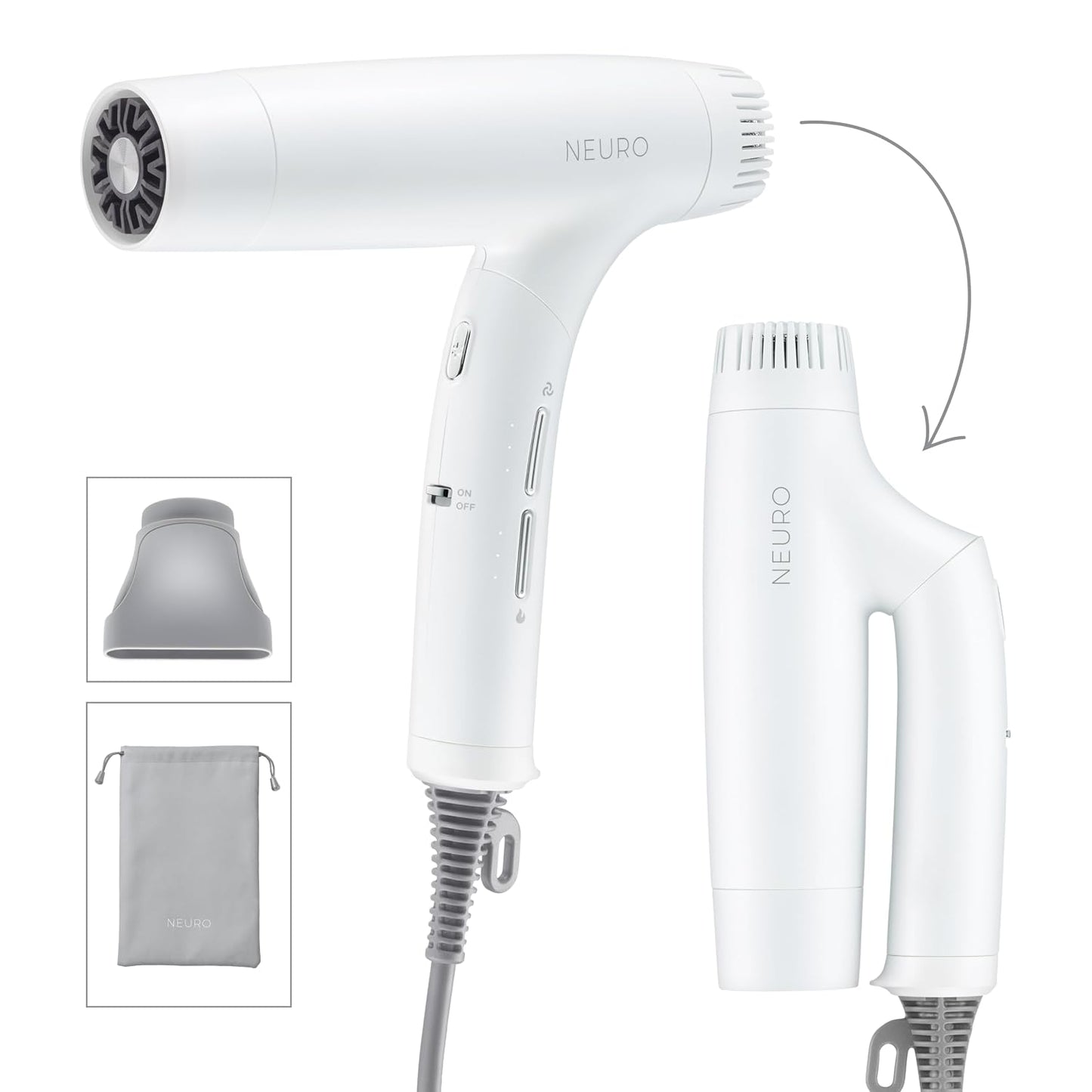 Neuro by Paul Mitchell Dry+ - Secador de pelo profesional plegable...