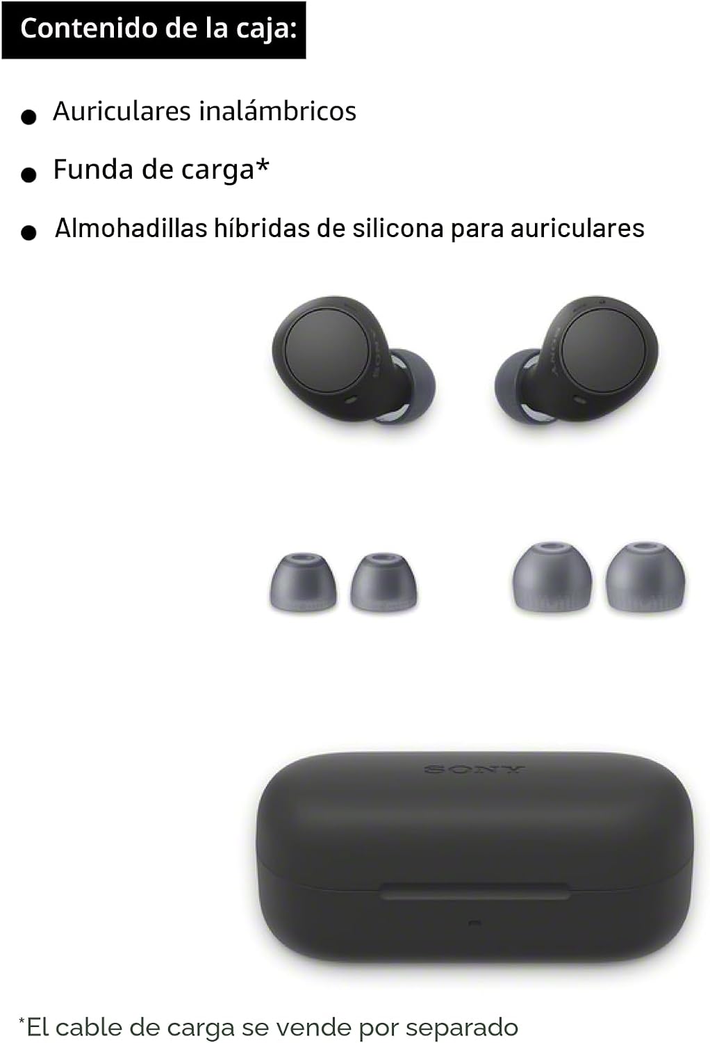 Sony WF-C510 Auriculares Bluetooth verdaderamente inalámbricos, ama...