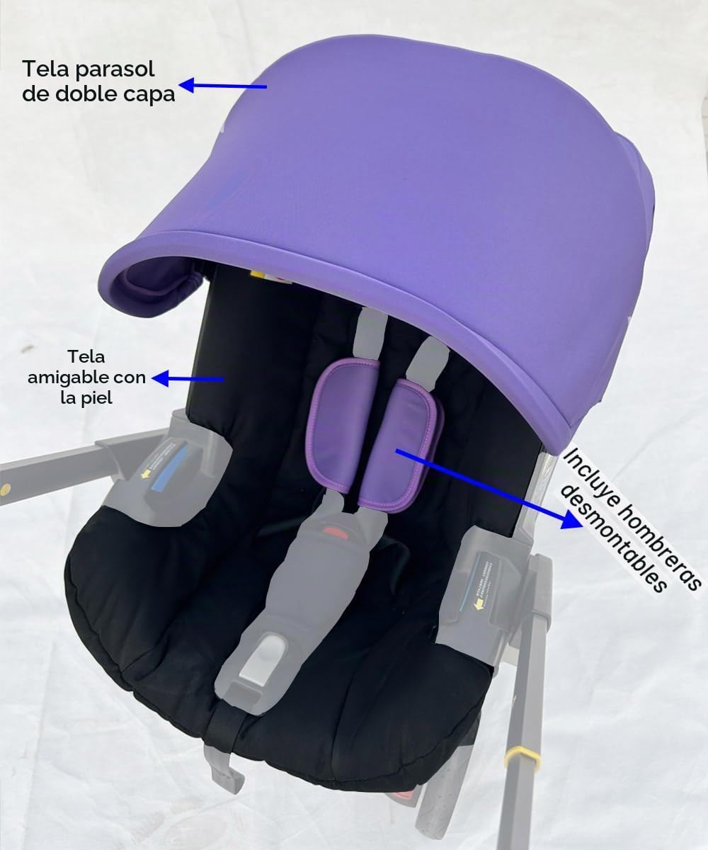 Feliliber Juego de accesorios de lavado para cochecito, toldo color...