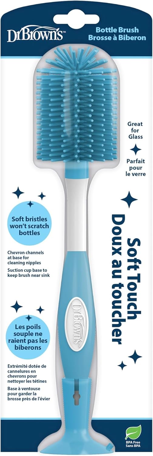Dr. Brown's Soft Touch - Cepillo limpiador de pezones para bibe...
