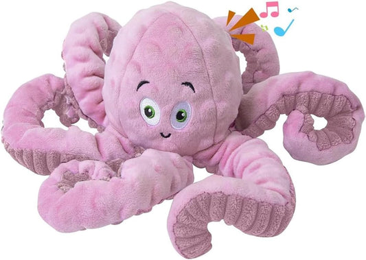 BUYPOW Juguetes chirriantes para perros, pulpo, juguetes de felpa r...